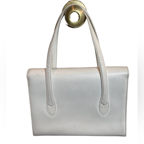 FIRM ❤️ AMAZING Vintage Gucci Interlocking GG Logo Flap Front Leather Satchel - Picture 3 of 11